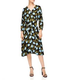 Sandro Fraternite Floral Midi Dress Women - Bloomingdale s at Bloomingdales