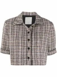 Sandro Glwadys Cropped Tweed Jacket at The Outnet