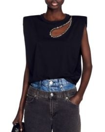 Sandro Gustave Cut Out Top Bloomingdales at Bloomingdales