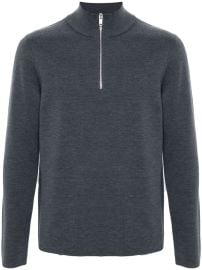 Sandro High neck merino wool jumper at Farfetch