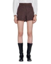 Sandro Houndstooth Shorts Bloomingdales at Bloomingdales