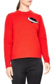 Sandro Jenny Embroidered Wool Sweater at Nordstrom