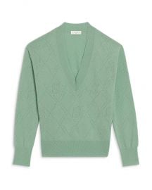 Sandro Joseph Pointelle Knit Sweater at Bloomingdales