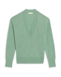 Sandro Joseph Pointelle Knit Sweater Women - Bloomingdale s at Bloomingdales