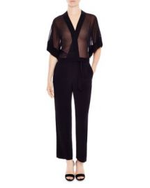 Sandro Kimonoia Semi Sheer Jumpsuit at Bloomingdales