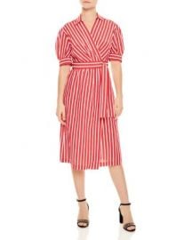 Sandro Loreta Belted Striped Midi Dress   Bloomingdale  39 s at Bloomingdales