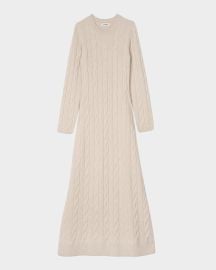 Sandro Maelys Cable-Knit Maxi Sweater Dress at Neiman Marcus