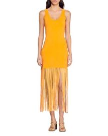 Sandro Malvina Fringe Midi Dress Bloomingdales at Bloomingdales