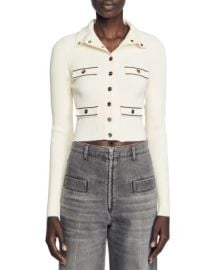 Sandro Marcia Ribbed Cardigan Bloomingdales at Bloomingdales