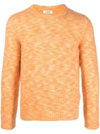 Sandro Melange knit crew neck jumper at Farfetch