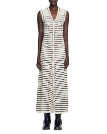 Sandro Molina Striped Knit Dress Bloomingdales at Bloomingdales