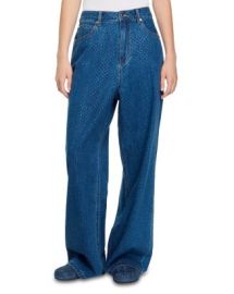 Sandro Moonlight High Rise Jeans in Blue Jean Bloomingdales at Bloomingdales