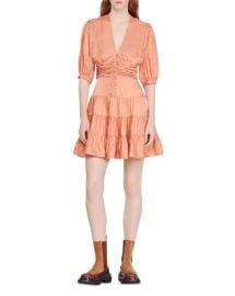 Sandro Mylene Satin Mini Dress   Bloomingdales at Bloomingdales