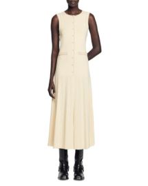 Sandro Naima Sleeveless Knit Midi Dress Bloomingdales at Bloomingdales