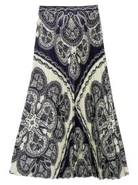 Sandro Paisley Printed Midi Skirt at Saks Fifth Avenue