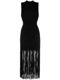 Sandro Paris Sleeveless fringe-trim Dress - Farfetch at Farfetch