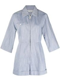 Sandro Paris Zipped Shirt Playsuit - at Farfetch