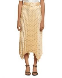 Sandro Peas Polka-Dot Pleated Midi Skirt Women - Bloomingdale s at Bloomingdales