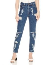 Sandro Rebecca Lightning Bolt Graphic Jeans Women - Bloomingdale s at Bloomingdales