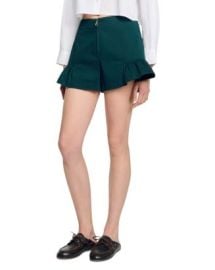 Sandro Relaxed Ruffled Shorts Bloomingdalex27s Women at Bloomingdales