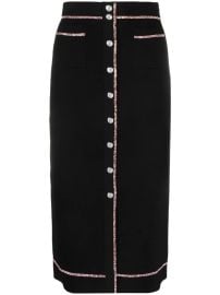 Sandro Rhinestone embellished pencil skirt at Farfetch