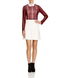 Sandro Rickie Contrast Lace Dress - Exclusive Bloomingdale39s at Bloomingdales