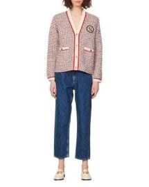 Sandro Rizee Printed Cardigan   Bloomingdales at Bloomingdales