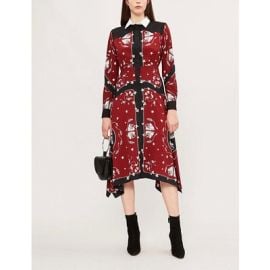 Sandro Rosa Printed Crepe Dress at Selfridges