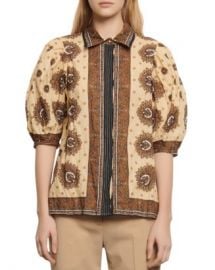 Sandro Sahari Printed Shirt Women - Bloomingdale s at Bloomingdales