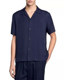 Sandro Shark Collar Shirt Bloomingdales at Bloomingdales
