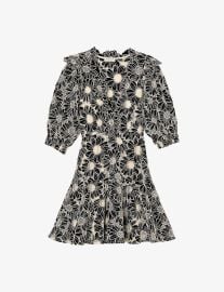 Sandro Short Dress in Embroidered Fabric at Selfridges