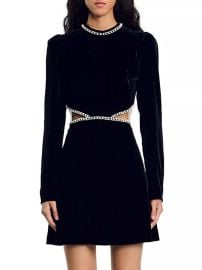 Sandro Short Velvet Dress at Saks Fifth Avenue