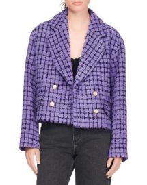 Sandro Simona Tweed Cropped Jacket Bloomingdales at Bloomingdales