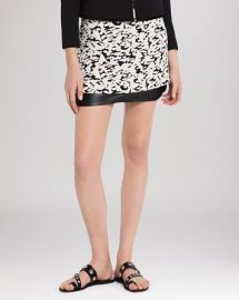 Sandro Skirt - Janique Leather Hem at Bloomingdales