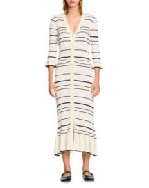 Sandro Striped Knit Maxi Dress Bloomingdales at Bloomingdales