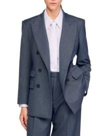 Sandro Striped Tailored Jacket Bloomingdales at Bloomingdales