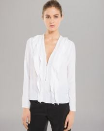 Sandro Top - Epicure Solid Zip Front at Bloomingdales