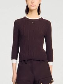 Sandro Tops Gassin 2in Mixed Wool Sweater Poshmark at Poshmark