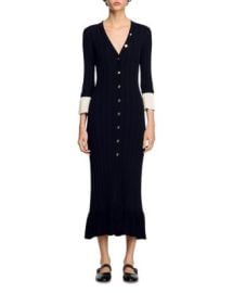 Sandro Two Tone Knit Maxi Dress Bloomingdales at Bloomingdales