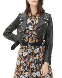 Sandro Vegas Studded Leather Jacket at Bloomingdales