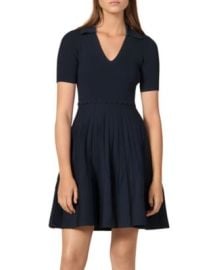 Sandro Zoey Pleated Knit Dress Bloomingdales at Bloomingdales