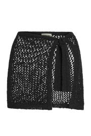 Santa Marta Sarong - Black Petit Crochet at Monday Swimwear