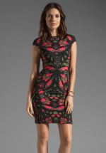 Cap sleeve dress by Alexander McQueen at Revolve