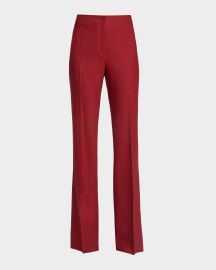Santorelli Mid-Rise Straight-Leg Pants at Neiman Marcus