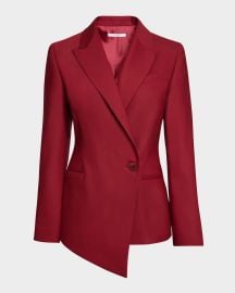 Santorelli Single-Button Asymmetric Blazer at Neiman Marcus