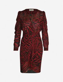 Saphir animal-print chiffon midi dress at Selfridges