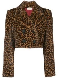 Sara Battaglia Cropped faux-fur Jacket - Farfetch at Farfetch