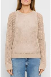 Sara Sheer Cotton Mesh Sweater at Nordstrom