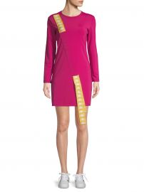 Sash Long-Sleeve Mini Dress at Saks Off 5th