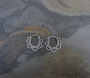 Sasha Bell Jewelry Mini Ornate Tribal Hoops at Etsy